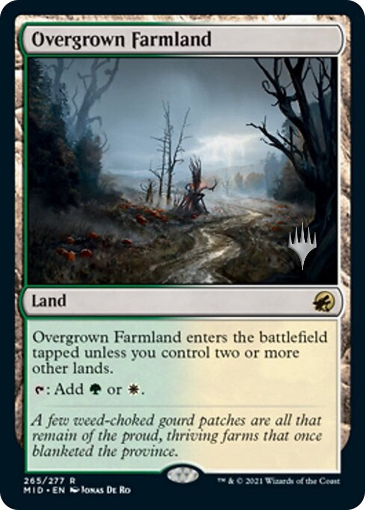 Image for Overgrown Farmland (265) (Promo Pack: Innistrad: Midnight Hunt) - Magic: The Gathering