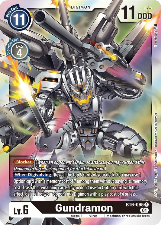 Image for Gundramon (BT6-065 R) (Double Diamond) - Digimon Card Game