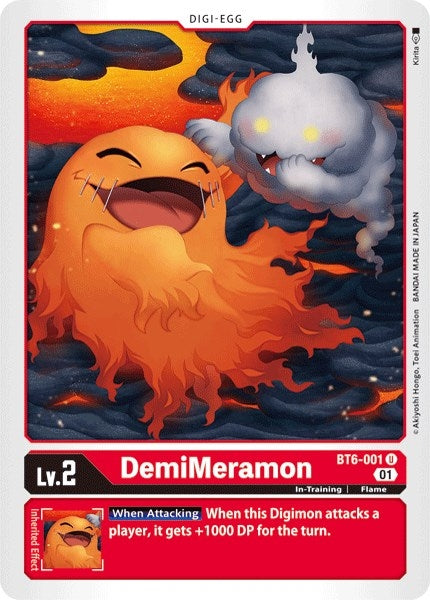 Image for DemiMeramon (BT6-001 U) (Double Diamond) - Digimon Card Game