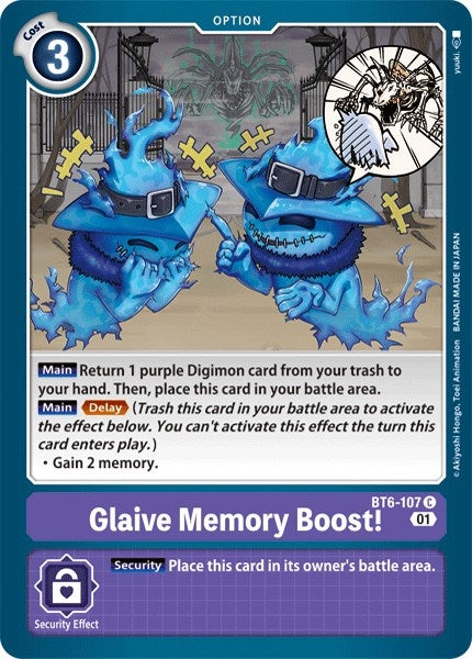 Image for Glaive Memory Boost! (BT6-107 C) (Double Diamond) - Digimon Card Game
