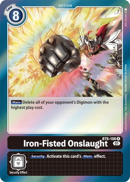 Image for Iron-Fisted Onslaught (BT6-106 R) (Double Diamond) - Digimon Card Game