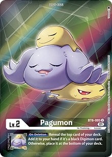 Image for Pagumon (Box Topper) (BT6-005 U) (Double Diamond) - Digimon Card Game
