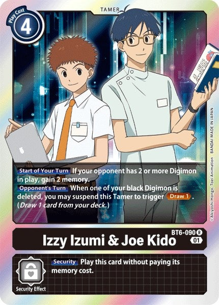 Image for Izzy Izumi & Joe Kido (BT6-090 R) (Double Diamond) - Digimon Card Game