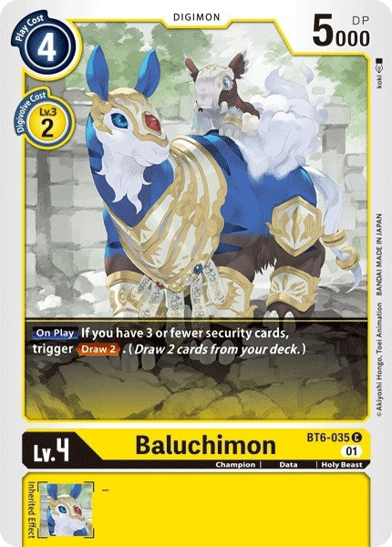 Image for Baluchimon (BT6-035 C) (Double Diamond) - Digimon Card Game