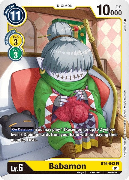 Image for Babamon (BT6-042 U) (Double Diamond) - Digimon Card Game