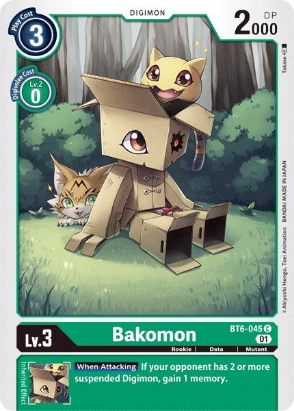 Image for Bakomon (BT6-045 C) (Double Diamond) - Digimon Card Game