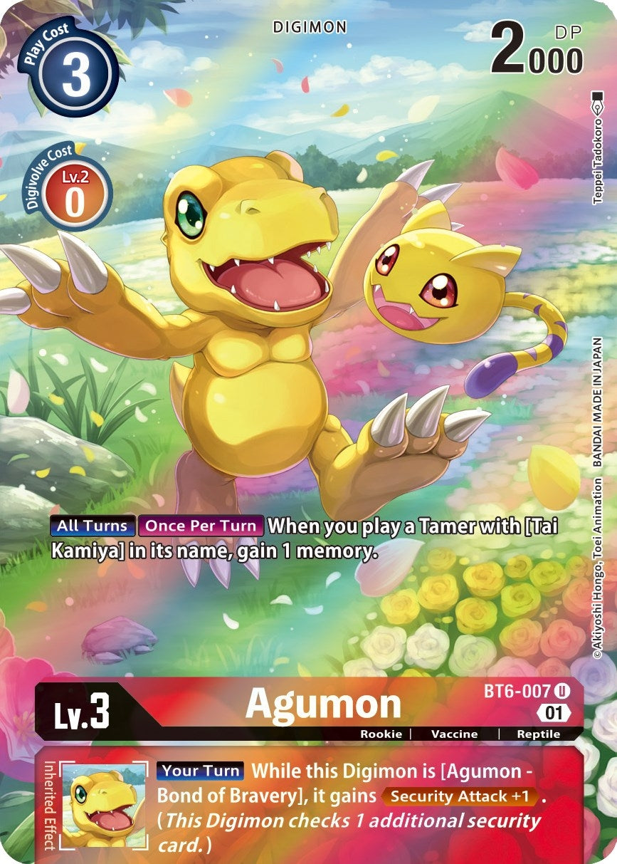 Image for Agumon (Alternate Art) (BT6-007 U) (Double Diamond) - Digimon Card Game