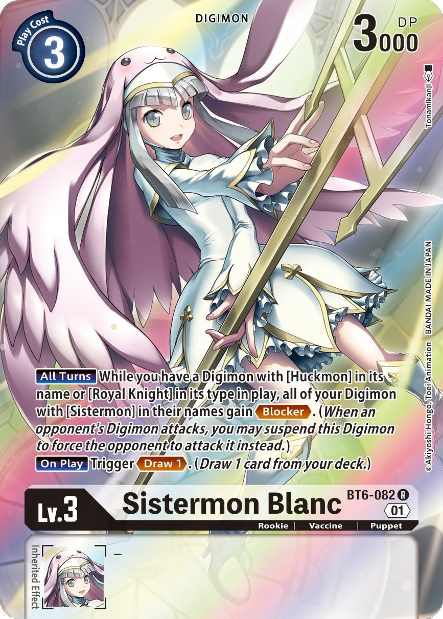 Image for Sistermon Blanc (Alternate Art) (BT6-082 R) (Double Diamond) - Digimon Card Game