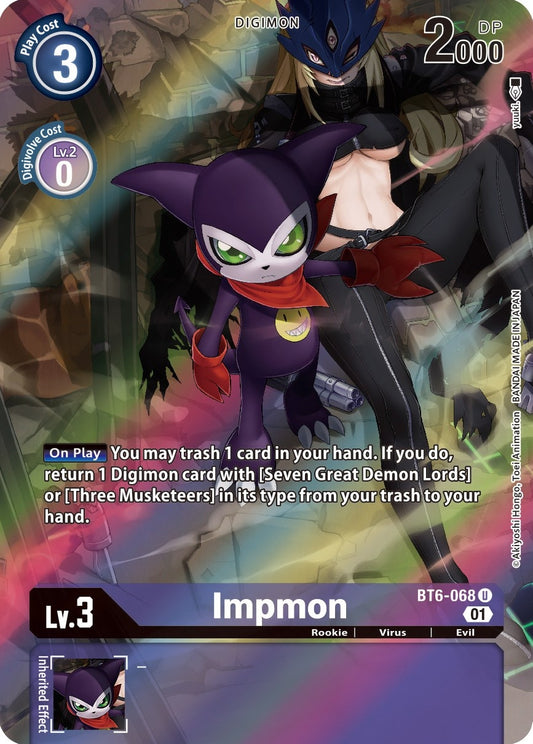 Image for Impmon (Alternate Art) (BT6-068 U) (Double Diamond) - Digimon Card Game