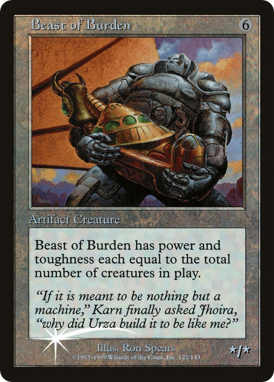 Image for Beast of Burden (No Date) (5) (Prerelease Cards) - Magic: The Gathering