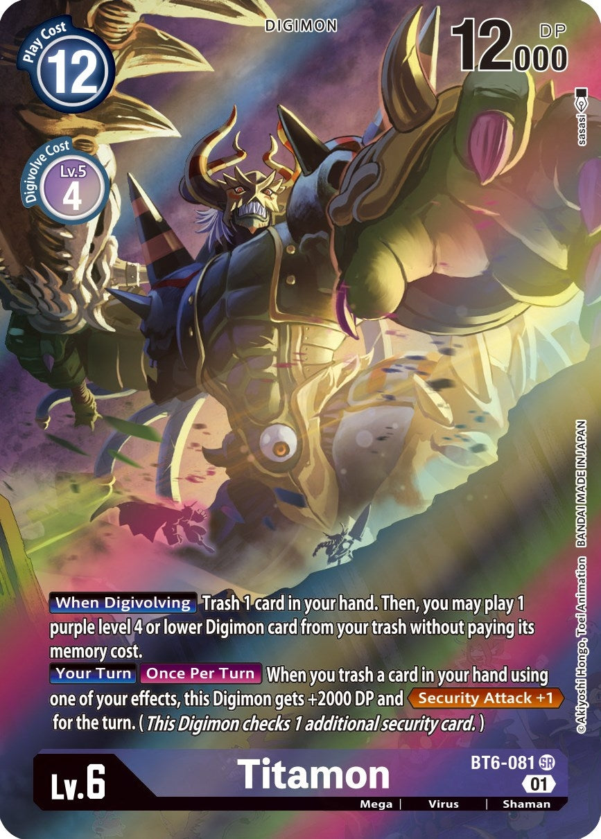 Image for Titamon (Alternate Art) (BT6-081 SR) (Double Diamond) - Digimon Card Game