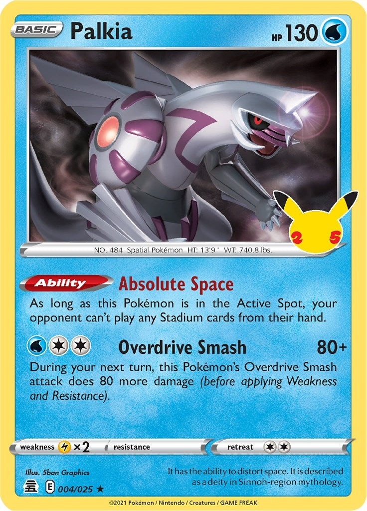 Image for Palkia (004/025) (Celebrations) - Pokemon