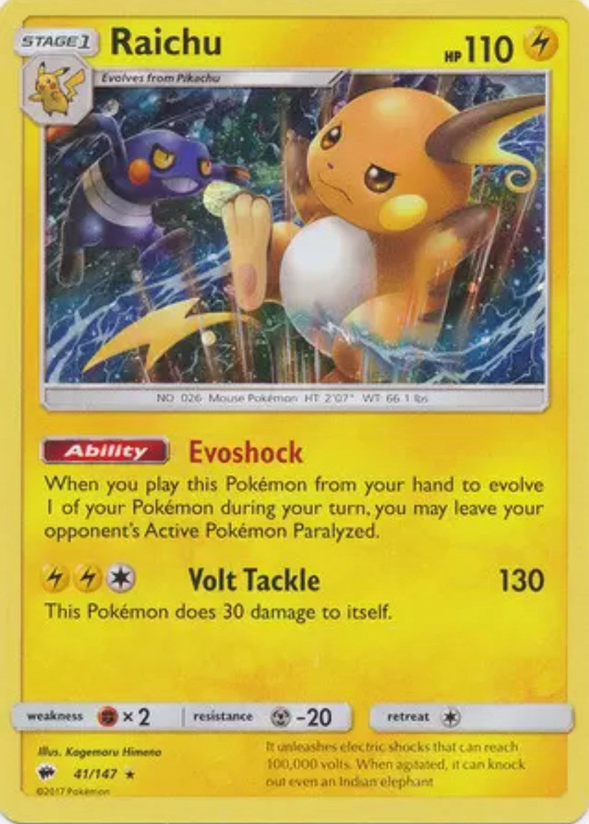 Image for Raichu - 41/147 (Cosmos Holo) (041/147) (Blister Exclusives) - Pokemon