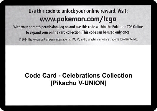 Image for Code Card - Celebrations Collection [Pikachu V-UNION] (Celebrations) - Pokemon