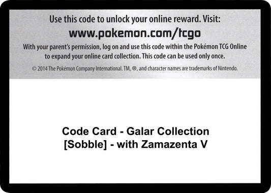 Image for Code Card - Galar Collection [Sobble] - with Zamazenta V (Miscellaneous Cards & Products) - Pokemon