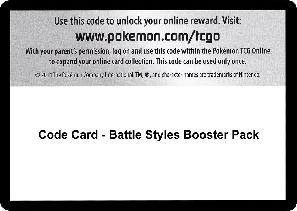 Image for Code Card - Battle Styles Booster Pack (SWSH05: Battle Styles) - Pokemon