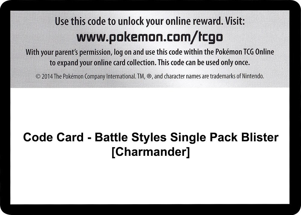 Image for Code Card - Battle Styles Single Pack Blister [Charmander] (SWSH05: Battle Styles) - Pokemon
