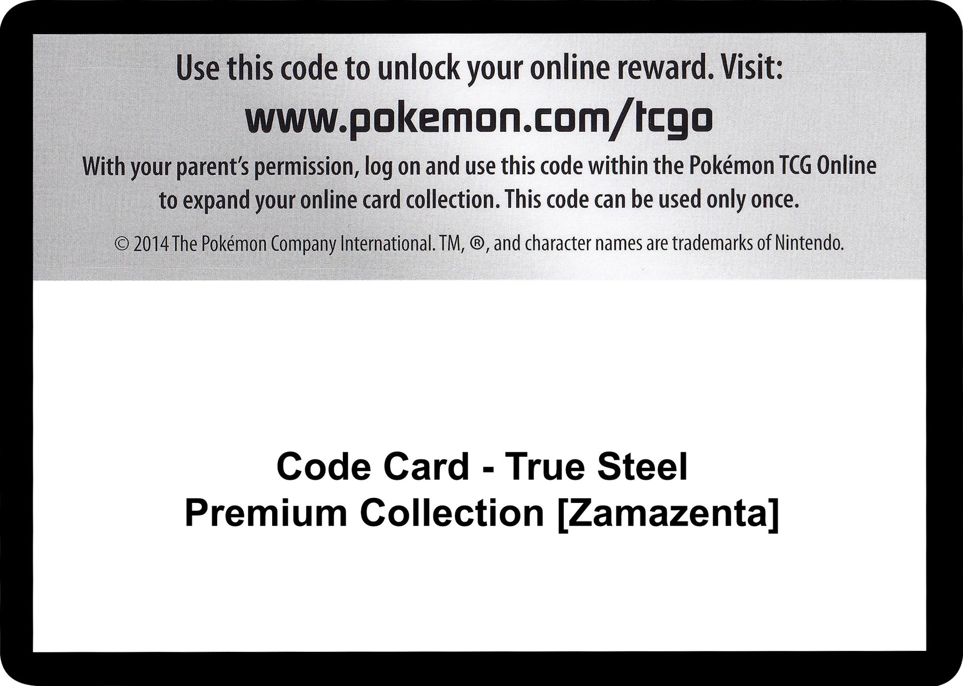 Image for Code Card - True Steel Premium Collection [Zamazenta] (SWSH03: Darkness Ablaze) - Pokemon