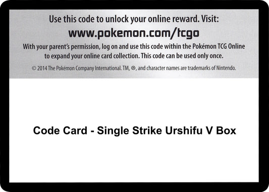 Image for Code Card - Single Strike Urshifu V Box (SWSH05: Battle Styles) - Pokemon