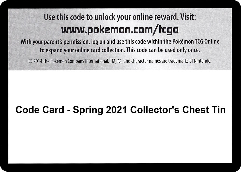 Image for Code Card - Spring 2021 Collector's Chest Tin (SWSH05: Battle Styles) - Pokemon