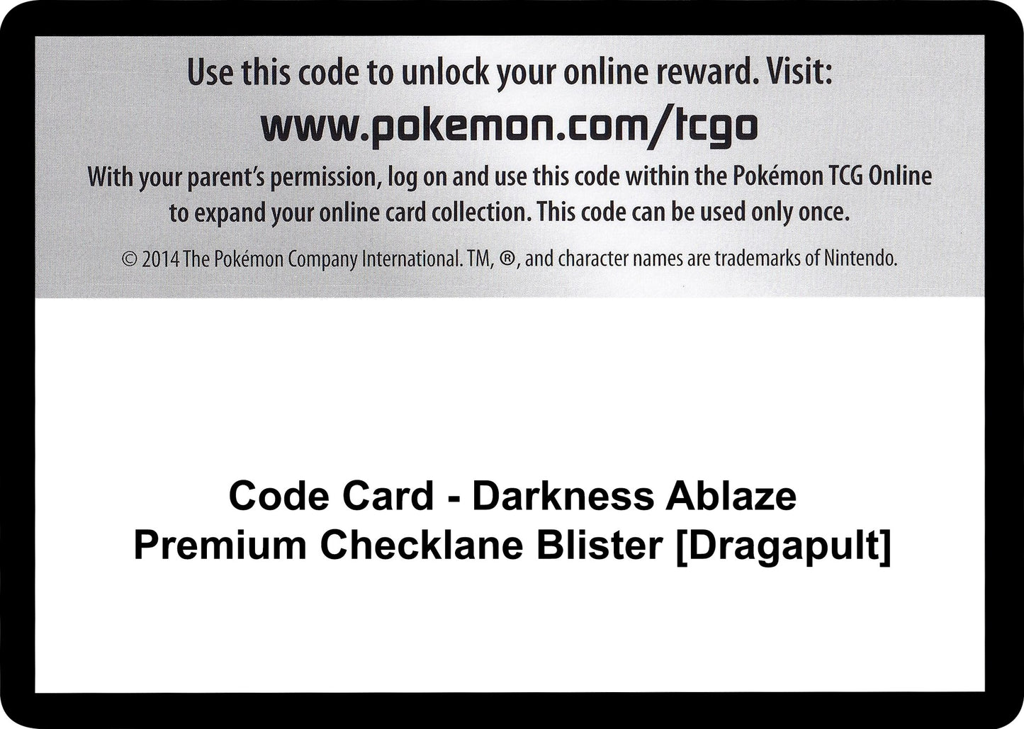 Image for Code Card - Darkness Ablaze Premium Checklane Blister [Dragapult] (SWSH03: Darkness Ablaze) - Pokemon