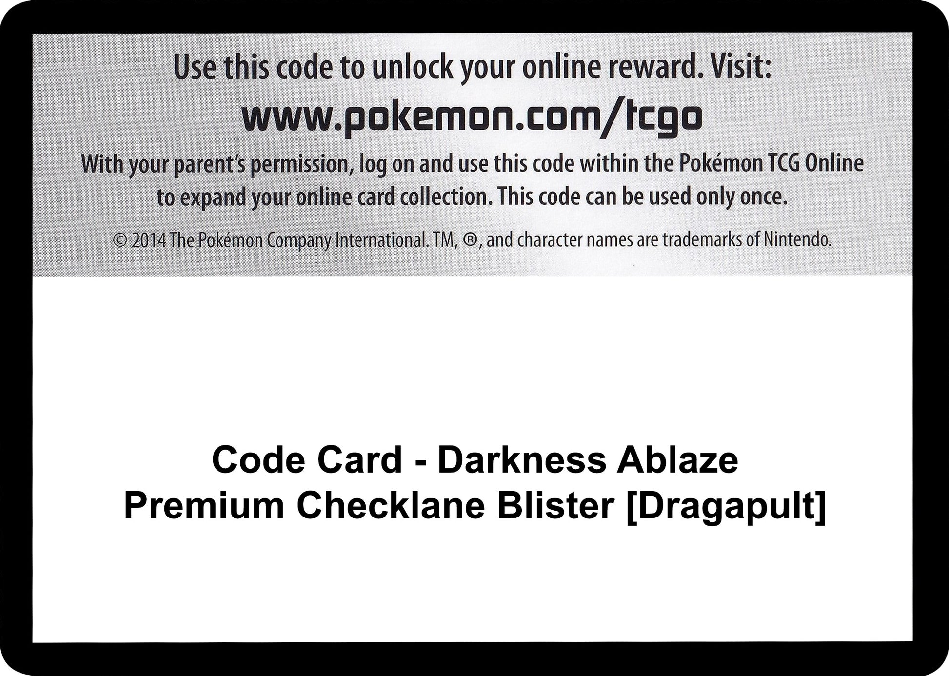Image for Code Card - Darkness Ablaze Premium Checklane Blister [Dragapult] (SWSH03: Darkness Ablaze) - Pokemon