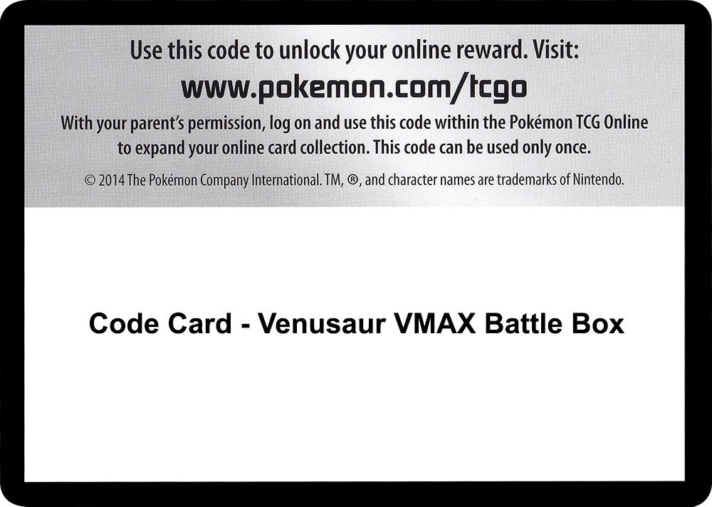 Image for Code Card - Venusaur VMAX Battle Box (Miscellaneous Cards & Products) - Pokemon
