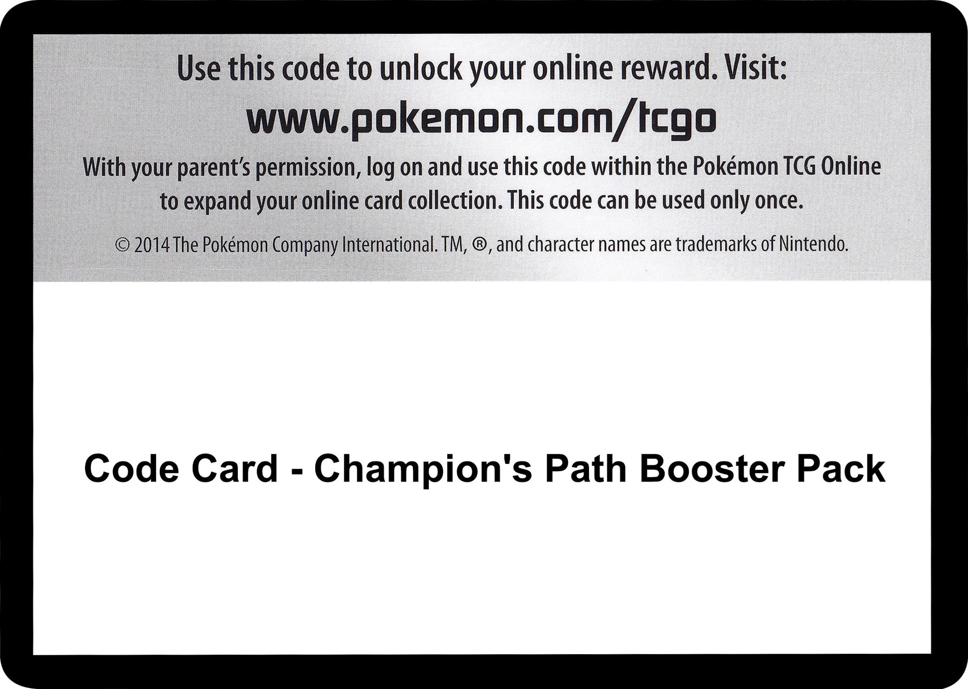 Image for Code Card - Champion's Path Booster Pack (Champion's Path) - Pokemon