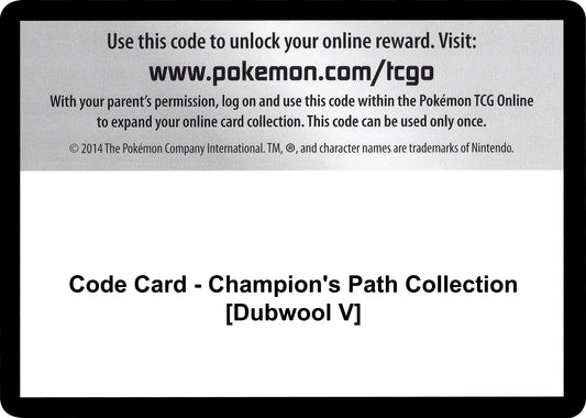 Image for Code Card - Champion's Path Collection [Dubwool V] (Champion's Path) - Pokemon