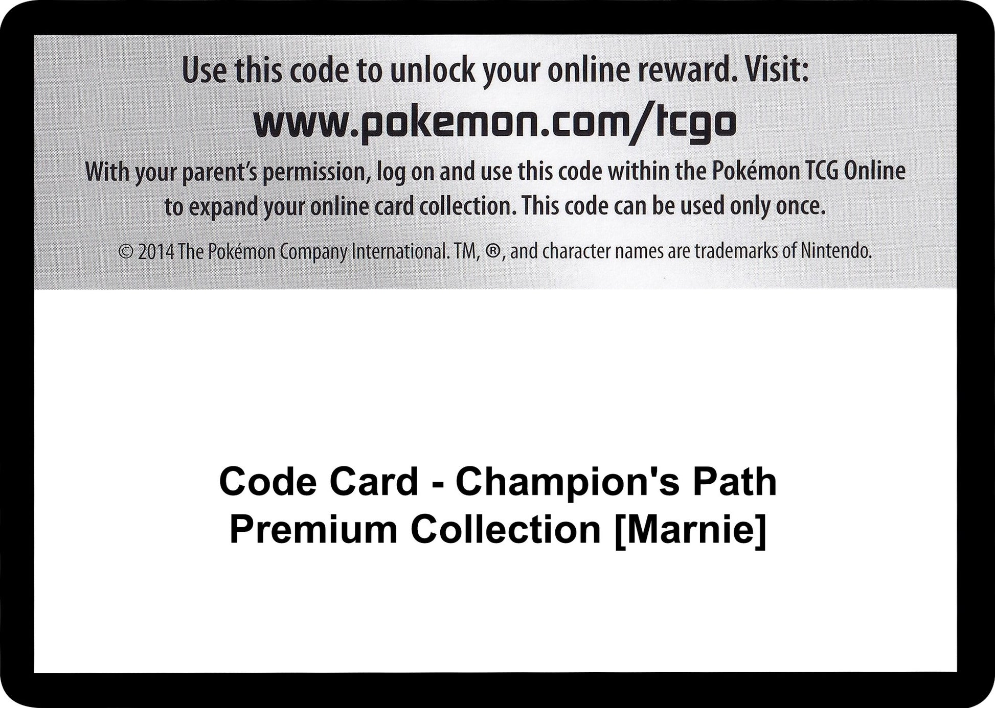 Image for Code Card - Champion's Path Premium Collection [Marnie] (Champion's Path) - Pokemon