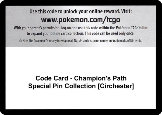 Image for Code Card - Champion's Path Special Pin Collection [Circhester] (Champion's Path) - Pokemon
