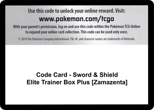 Image for Code Card - Sword & Shield Elite Trainer Box Plus [Zamazenta] (SWSH04: Vivid Voltage) - Pokemon