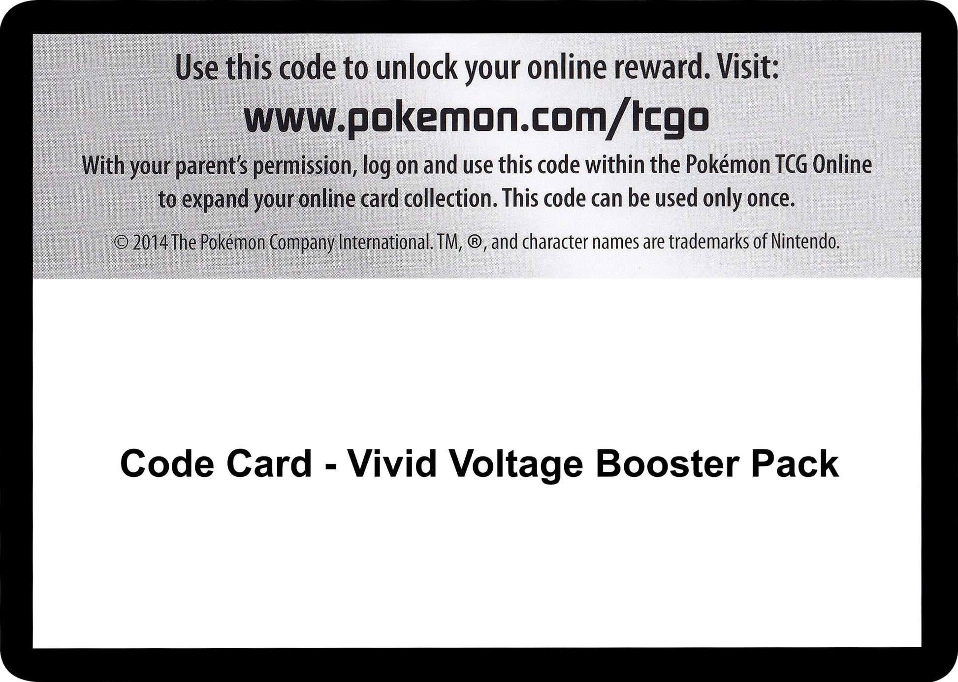 Image for Code Card - Vivid Voltage Booster Pack (SWSH04: Vivid Voltage) - Pokemon
