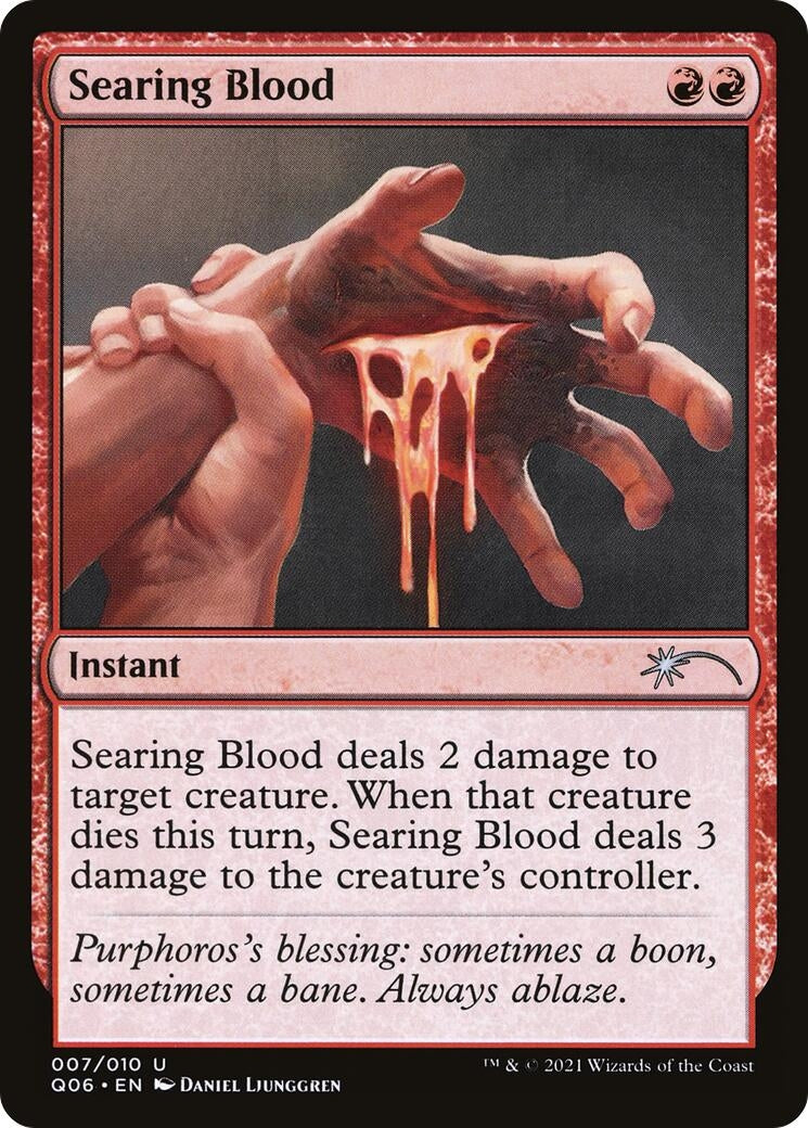 Image for Searing Blood (7) (Unique and Miscellaneous Promos) - Magic: The Gathering