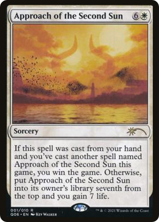 Image for Approach of the Second Sun (1) (Unique and Miscellaneous Promos) - Magic: The Gathering