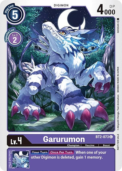 Image for Garurumon - BT2-073 (Official Tournament Pack Vol.3) (BT2-073 C) (Release Special Booster 1.0) - Digimon Card Game