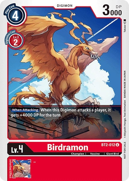 Image for Birdramon - BT2-012 (Official Tournament Pack Vol.3) (BT2-012 U) (Release Special Booster 1.0) - Digimon Card Game