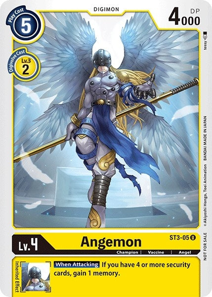Image for Angemon (Official Tournament Pack Vol.3) (ST3-05 U) (Starter Deck 03: Heaven's Yellow) - Digimon Card Game