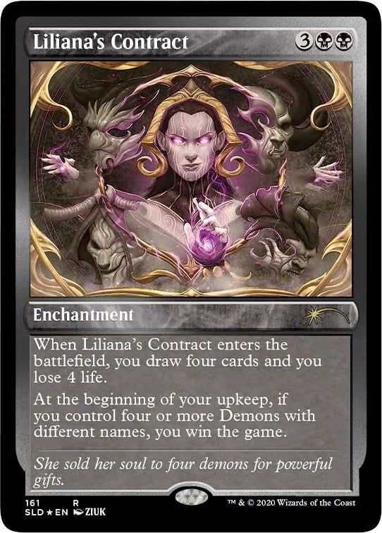 Image for Liliana's Contract (161) (Foil Etched) (161) (Secret Lair Drop Series) - Magic: The Gathering