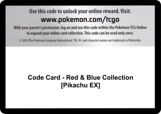 Image for Code Card - Red & Blue Collection [Pikachu EX] (Generations) - Pokemon