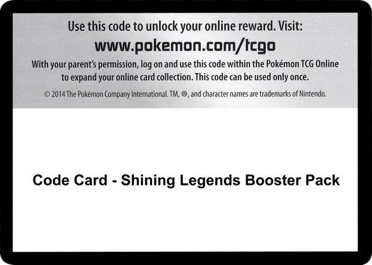 Image for Code Card - Shining Legends Booster Pack (Shining Legends) - Pokemon