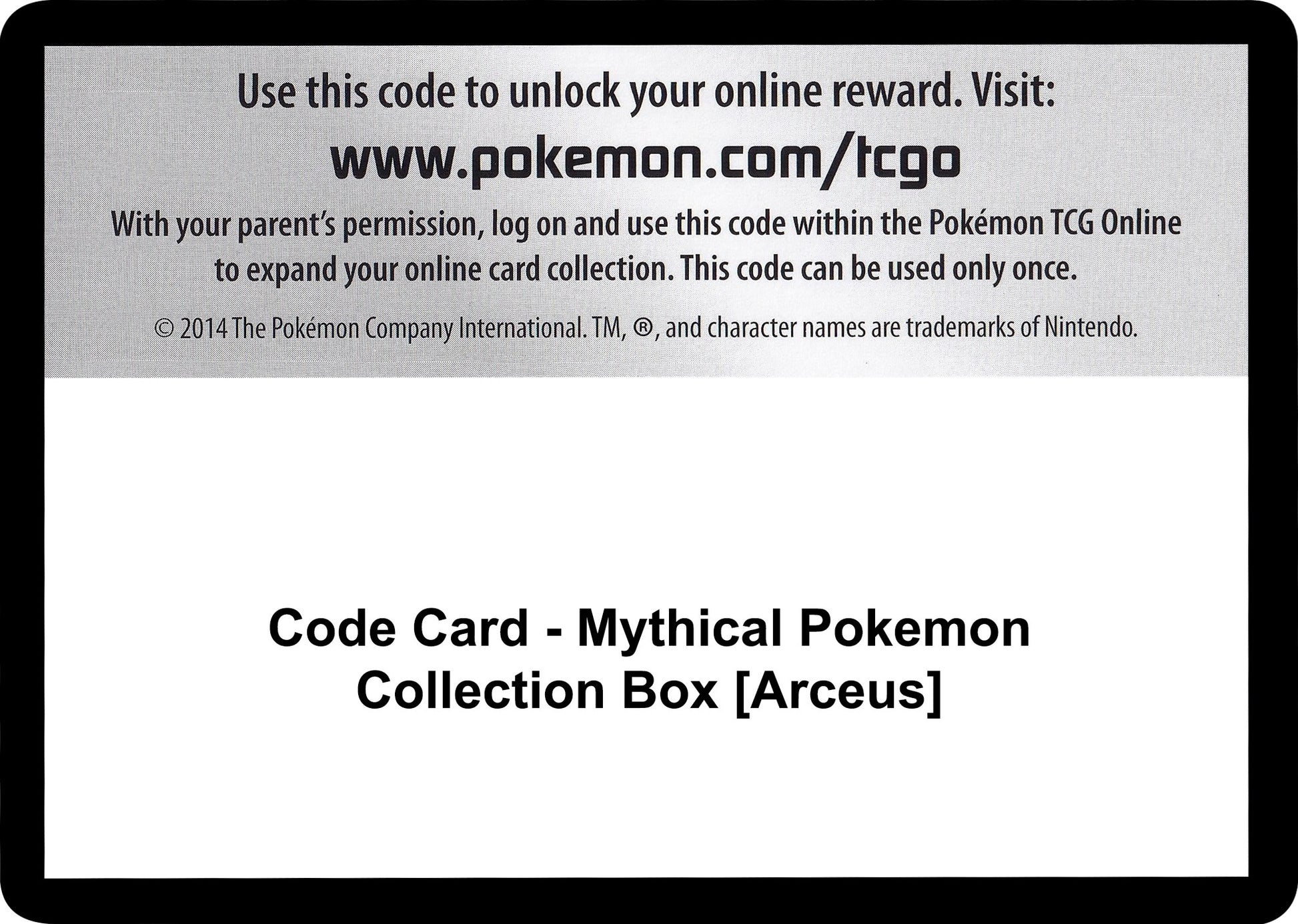 Image for Code Card - Mythical Pokemon Collection Box [Arceus] (Generations) - Pokemon