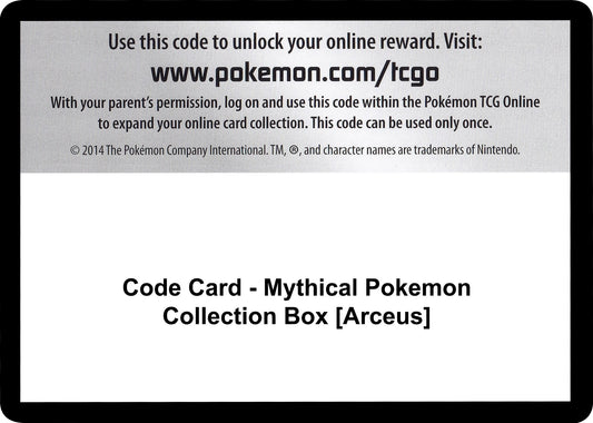 Image for Code Card - Mythical Pokemon Collection Box [Arceus] (Generations) - Pokemon