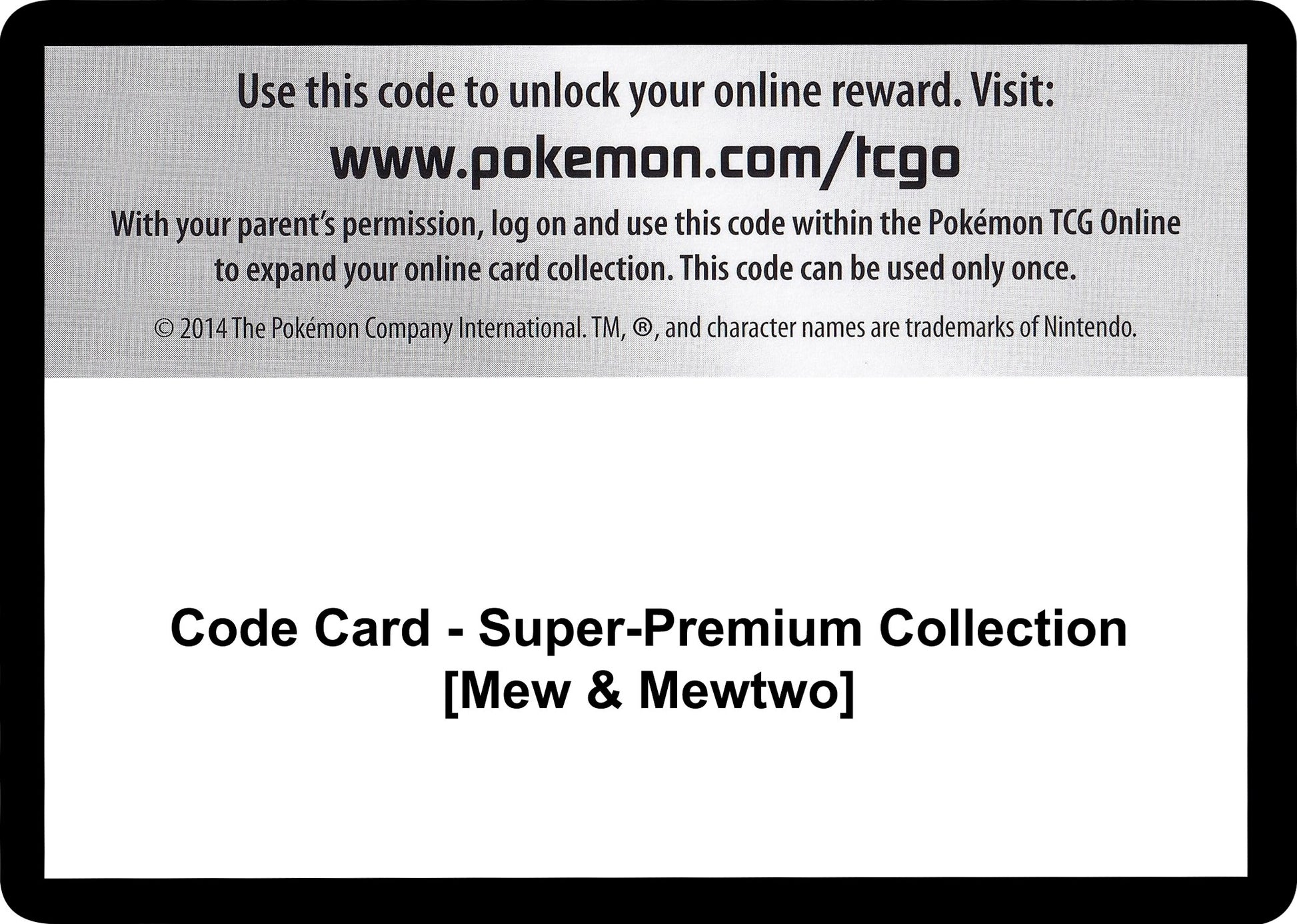 Image for Code Card - Super-Premium Collection [Mew & Mewtwo] (Generations) - Pokemon