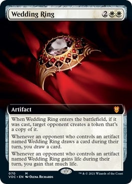 Image for Wedding Ring (Extended Art) (70) (Commander: Innistrad: Crimson Vow) - Magic: The Gathering