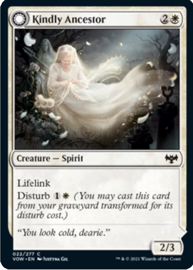 Image for Kindly Ancestor (22) (Innistrad: Crimson Vow) - Magic: The Gathering