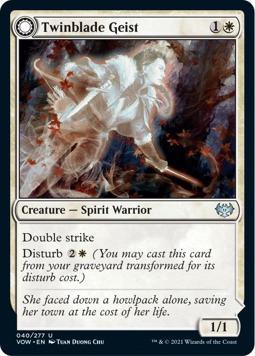 Image for Twinblade Geist (40) (Innistrad: Crimson Vow) - Magic: The Gathering