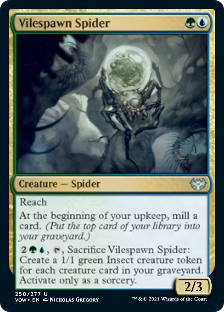 Image for Vilespawn Spider (250) (Innistrad: Crimson Vow) - Magic: The Gathering