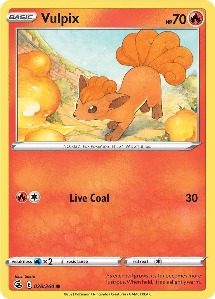 Image for Vulpix (28) (028/264) (SWSH08: Fusion Strike) - Pokemon
