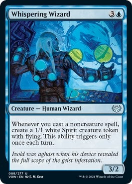 Image for Whispering Wizard (88) (Innistrad: Crimson Vow) - Magic: The Gathering